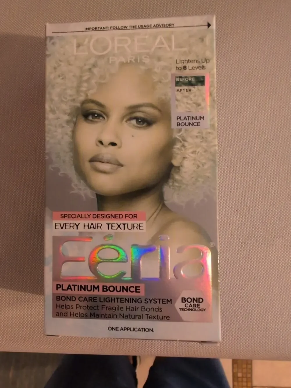 L'Oreal Feria Multi-Faceted Shimmering Permanent Hair Color #PLATINUM BOUNCE